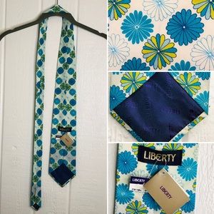 LIBERTY London Art Fabrics Floral Cotton Tie NWT
